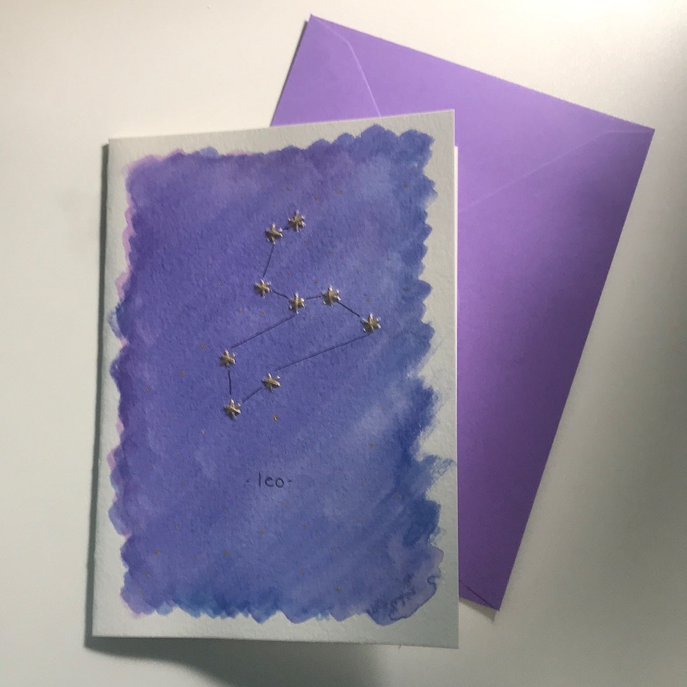 3 / $22 Handmade Cards | Leo